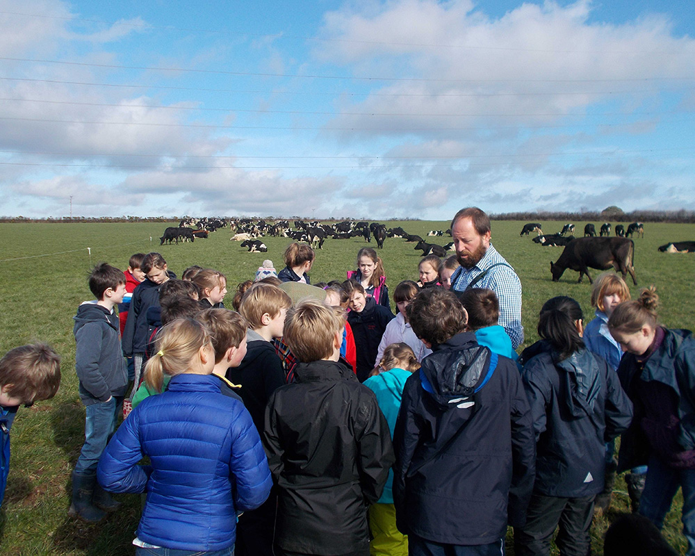 School visits to farms in Devon